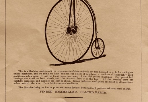 High wheel RUDGE & Co., Limited No.2 – 54“ c.1887