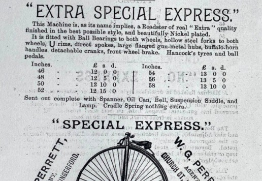 High wheel Joseph DEVEY „Special Express“ 54“ c.1883/84