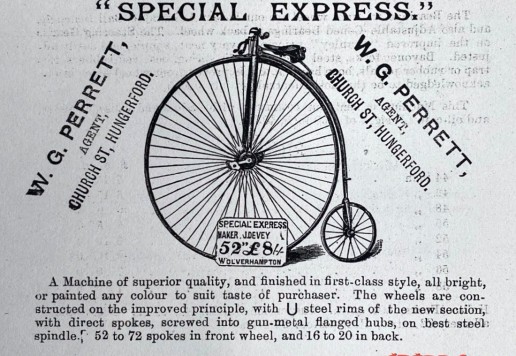 Vysoké kolo Joseph DEVEY „Special Express“ 54“ c.1883/84