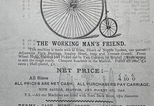 High wheel Joseph DEVEY „Special Express“ 54“ c.1883/84