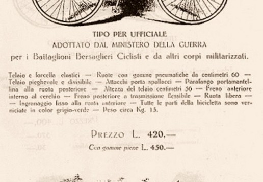 Bianchi - italské vojenské kolo cca 1912