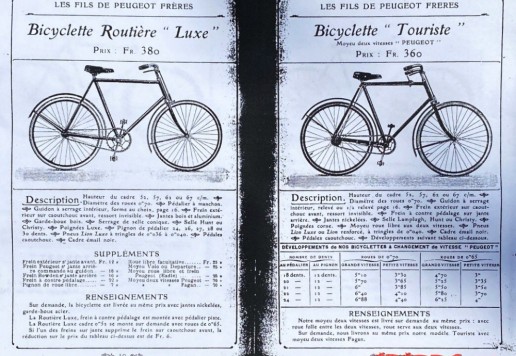 Luxury men's PEUGEOT model "Touriste" c.1906