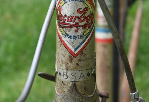 Oscar Egg BSA racing bike, c.1940