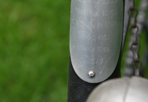 Knoll´s Spring frame man´s bicycle 1899 