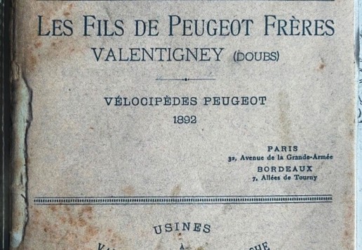 Peugeot X-frame safety, cca 1891/92