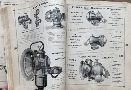 Velocipédie - Mestre & Blatgé katalog, Francie 1911