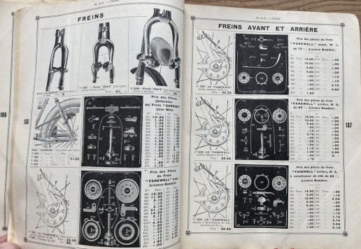 Velocipédie - Mestre & Blatgé katalog, Francie 1911