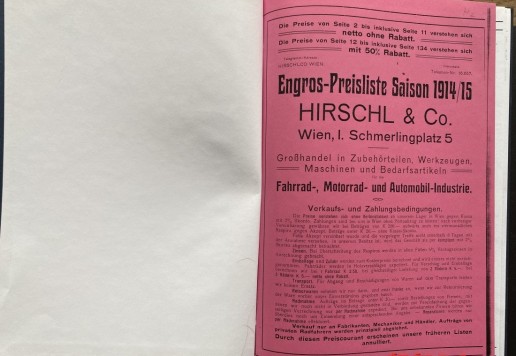 3 x Hirschl & Co., Bock & Hollender 1914 - 1935