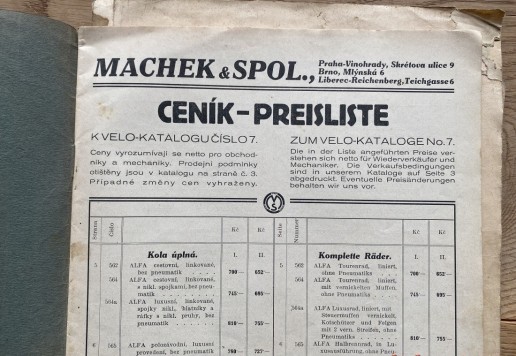 4 x katalog VELO 1914 - 1937
