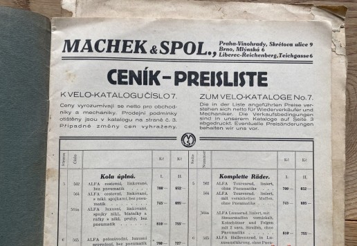 4 x katalog VELO 1914 - 1937