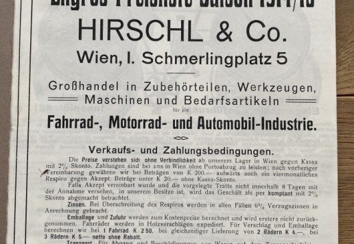 4 x katalog VELO 1914 - 1937