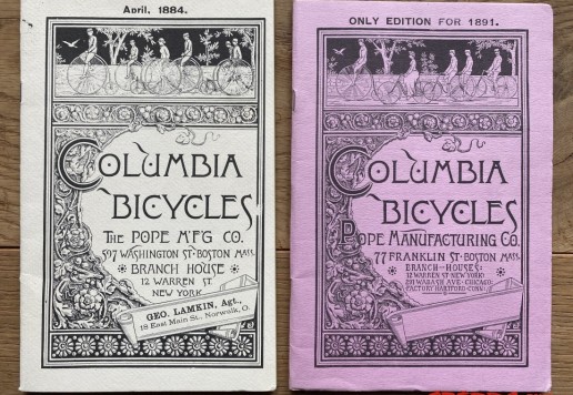 Columbia katalogy 1884 a 1891