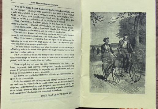 Columbia catalogs1884 a 1891