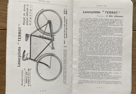 Terrot 1909, cycles and morcycles catalogs