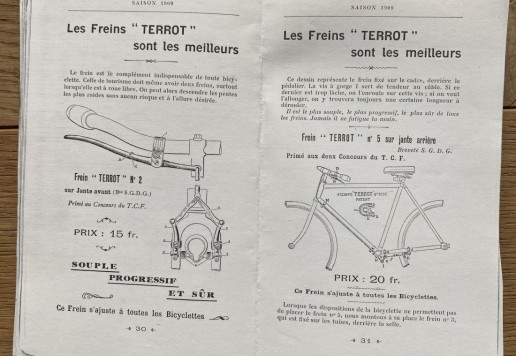 Terrot 1909, cycles and morcycles catalogs
