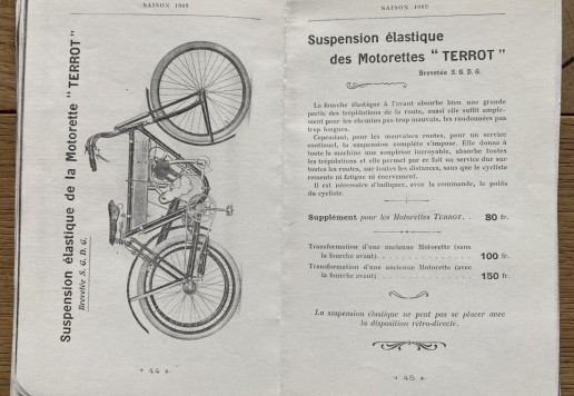 Terrot 1909, cycles and morcycles catalogs