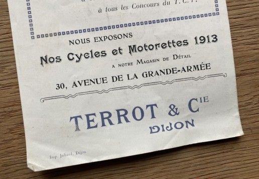 Terrot motorcycle 1913