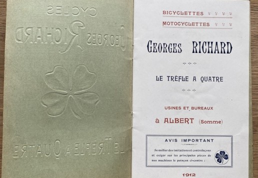 Georges Richard Cycles 1912