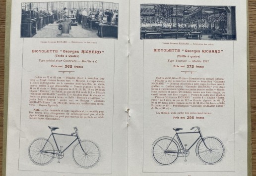 Georges Richard Cycles 1912