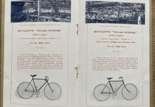 Georges Richard Cycles 1912