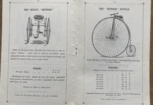 Starley & Sutton 1884, Hydes & Wigfull 1882