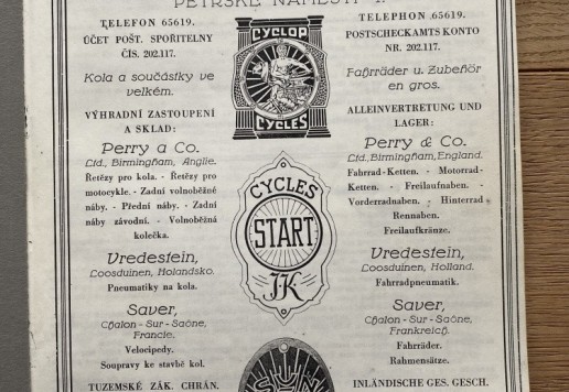 4 x katalogs VELO - 1930 - 35