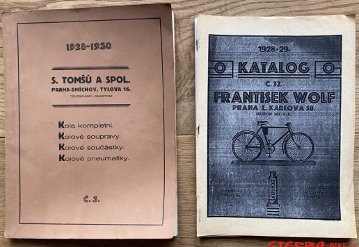 Catalogs VELO: Tomšů  1928 - 30 and Wolf 1928-29