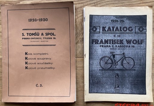2 x katalog Velo: Tomšů 1928 - 30 a Wolf 1928-29