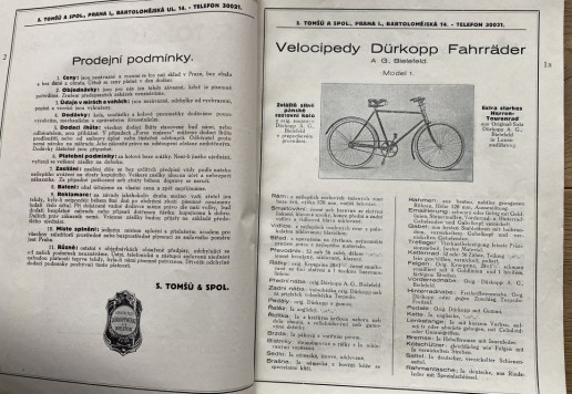 2 x katalog Velo: Tomšů  1928 - 30 a Wolf 1928-29