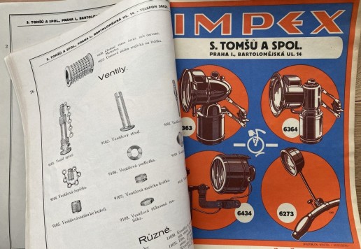 2 x katalog Velo: Tomšů  1928 - 30 a Wolf 1928-29