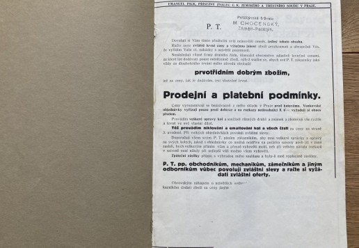 Smutný, Beran and Emanuel Pick katalogs 1914 - 1940