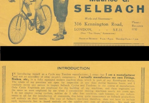 Selbach race, c.1930 Anglie