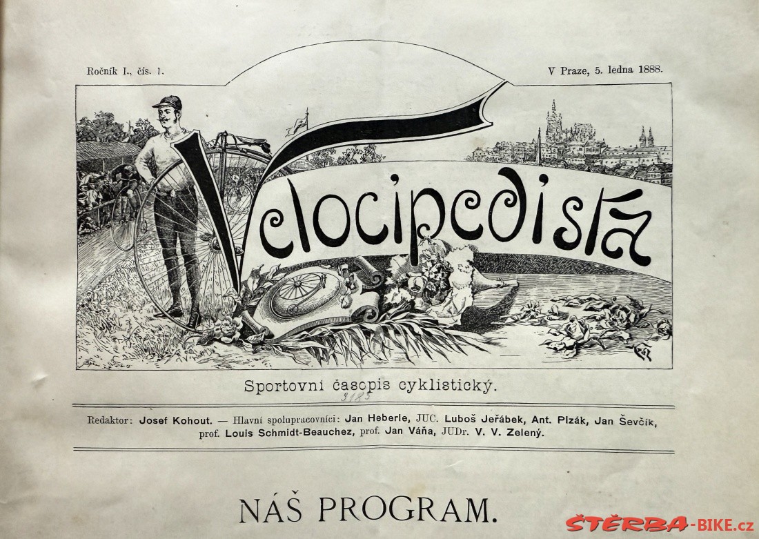 Josef Kohout VELOCIPEDISTA 1888