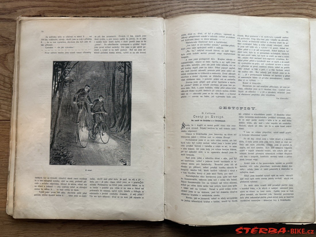 Josef Kohout VELOCIPEDISTA 1888