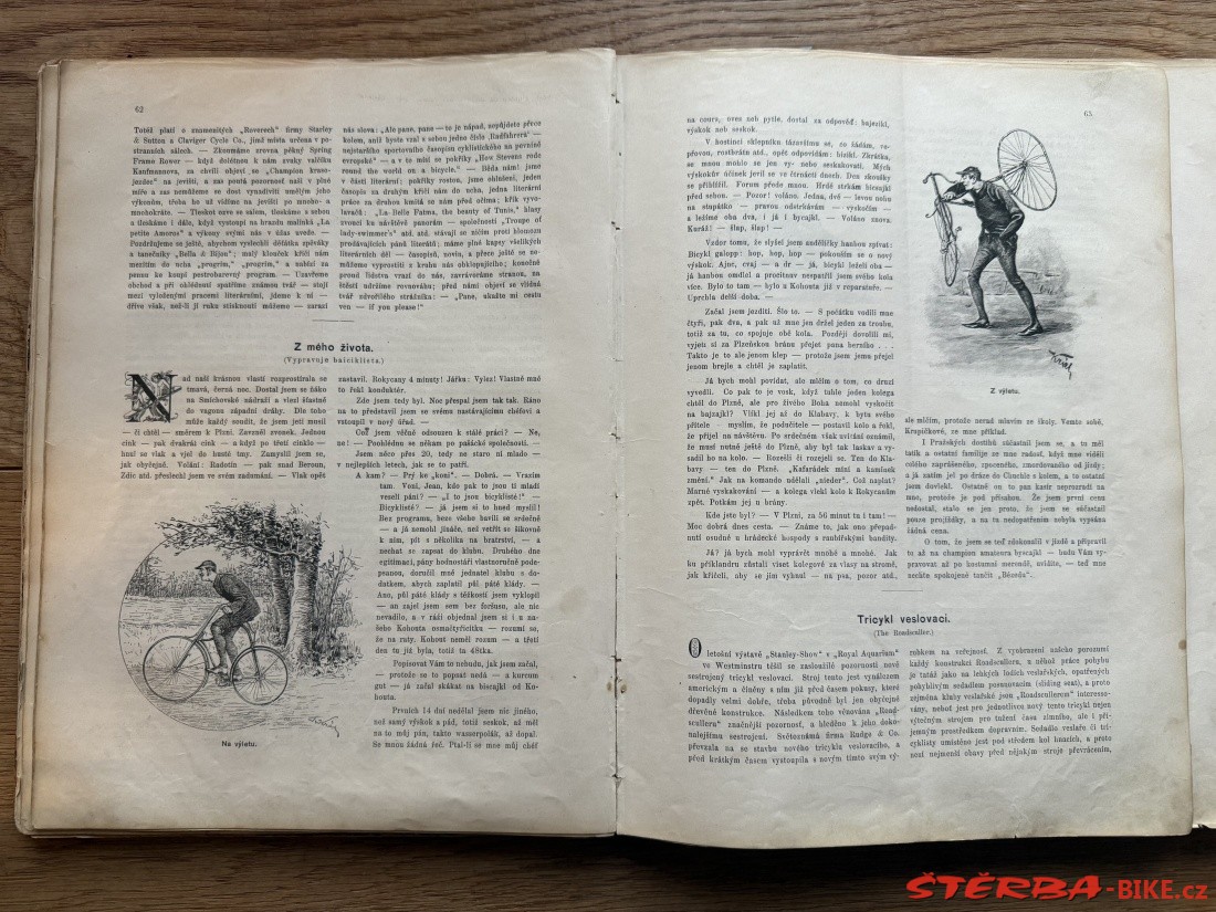 Josef Kohout VELOCIPEDISTA 1888