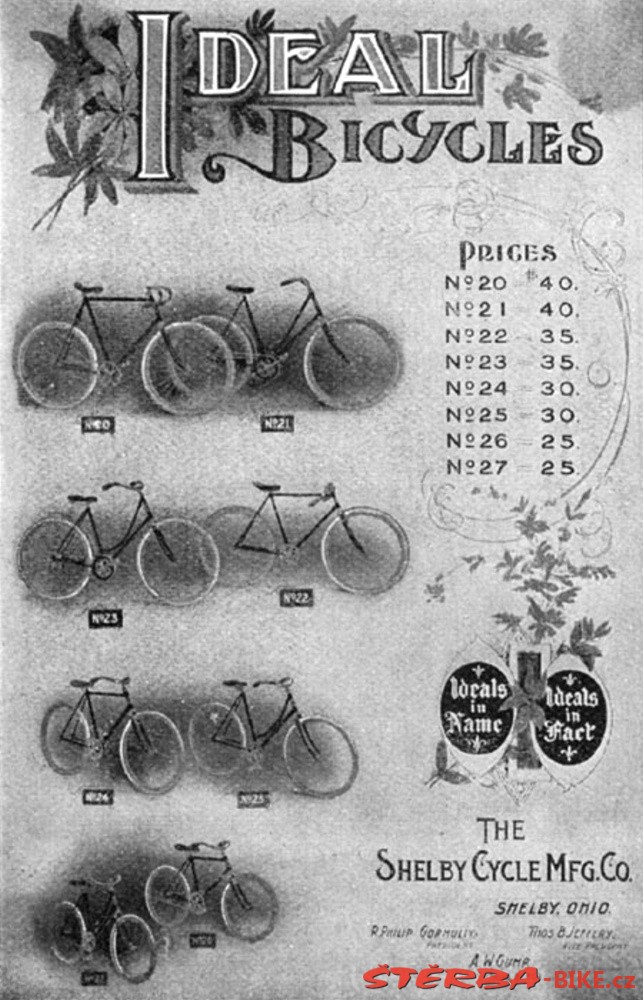 Shelby Cycle Mfg., model IDEAL,c.1900 – USA