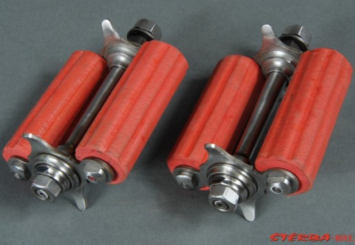 Replica of pedals for a high-wheel bicycle  