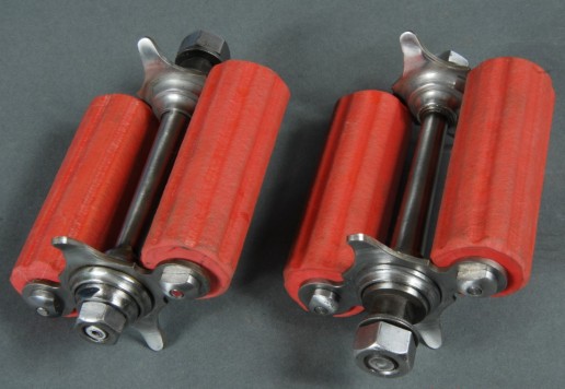 Replica of pedals for a high-wheel bicycle  
