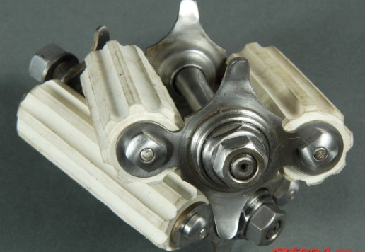 Replica of pedals for a high-wheel bicycle  