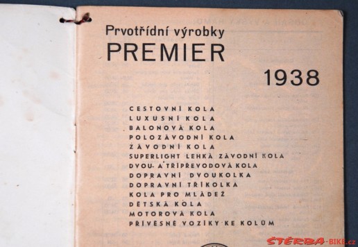 Katalog "Premier" - 1938