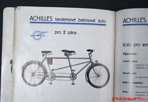 Katalog "Achiles" 1935/38