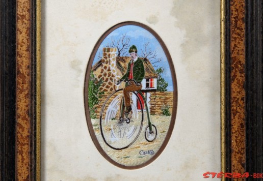 Picture with embroiderlly motif  