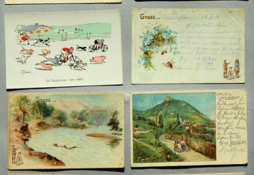 Soubor litografických pohlednic