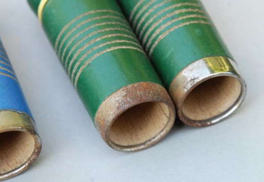 Three pairs wooden grips.