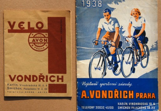 2x Velo catalogue Vondřich 1938