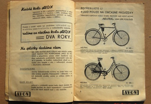 2x Velo catalogue Vondřich 1938