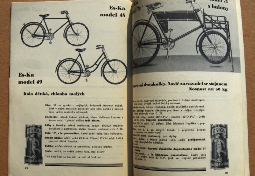 Catalogue "ES-KA-ZÁVODY" - circa 1938