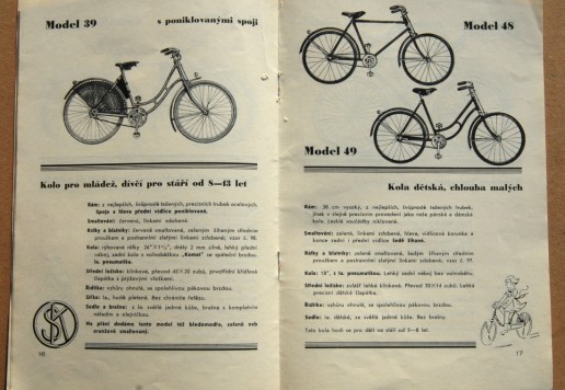Catalogue "ES-KA Speciální kola" - 1936