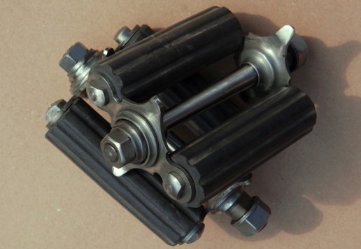 Replica of pedals for a high-wheel bicycle