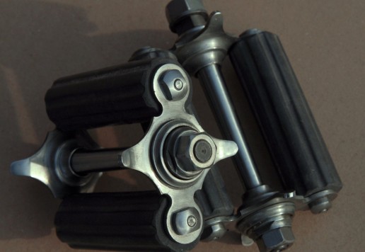 Replica of pedals for a high-wheel bicycle